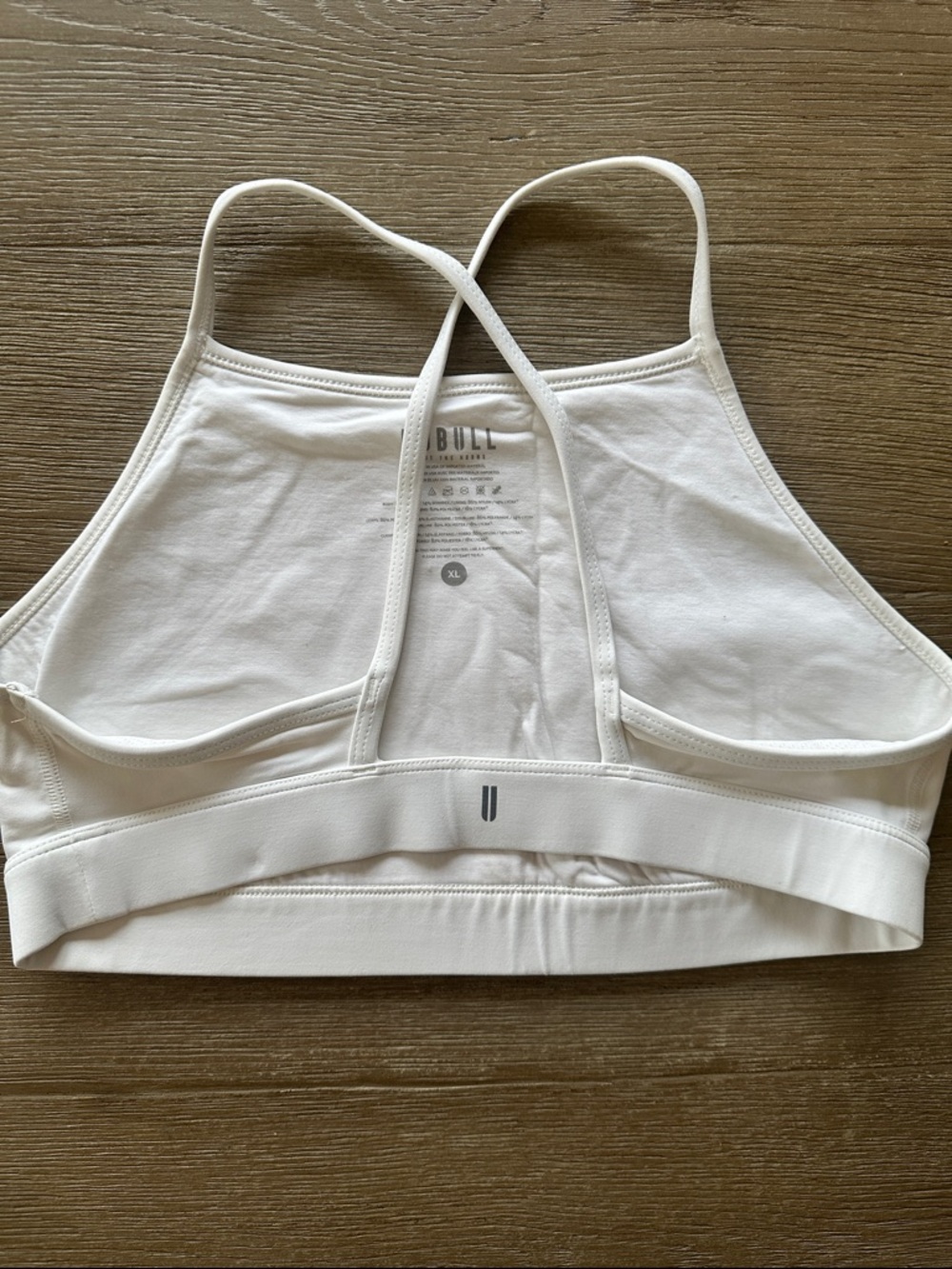 NOBULL White High-Neck Athletic Crop Top - Picture 4 of 5
